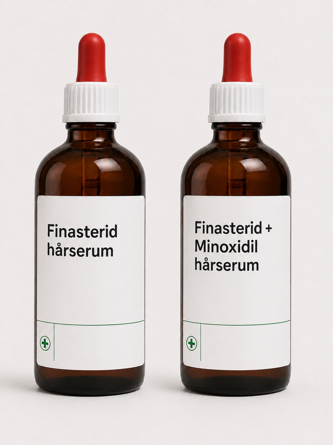 Finasterid og minoxidil hårserum